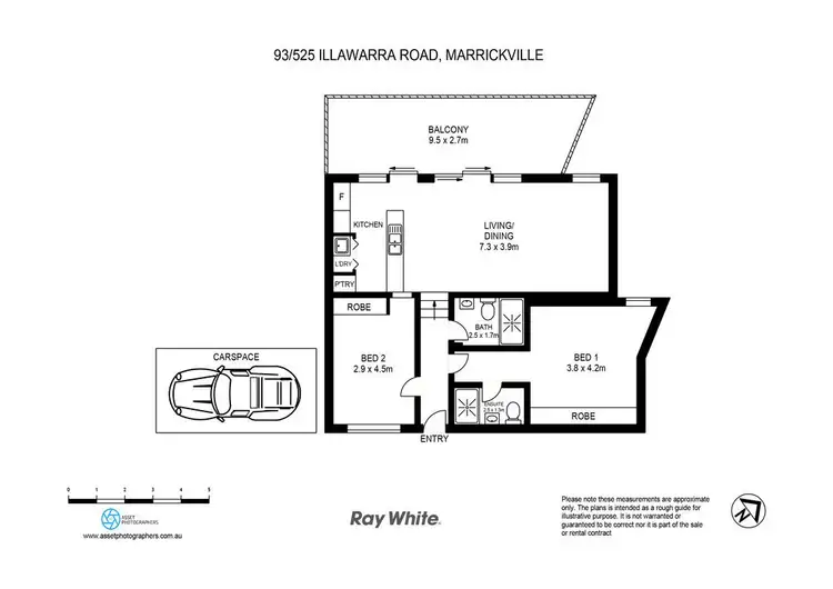 Floorplan of Homely apartment listing, 93/525 Illawarra Road, Marrickville NSW 2204