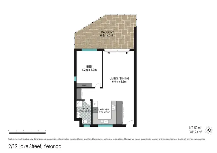 Floorplan of Homely unit listing, 2/12 Lake Street, Yeronga QLD 4104