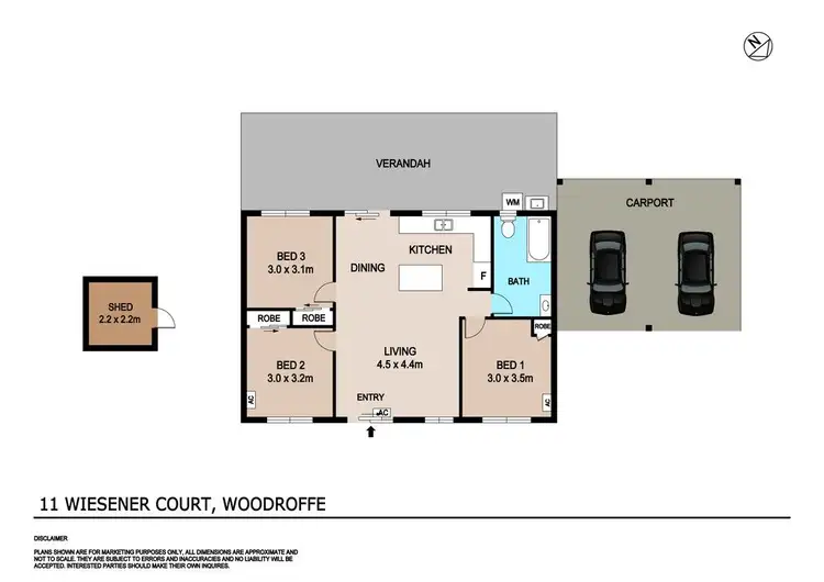 Floorplan of Homely house listing, 11 Wiesener Court, Woodroffe NT 830