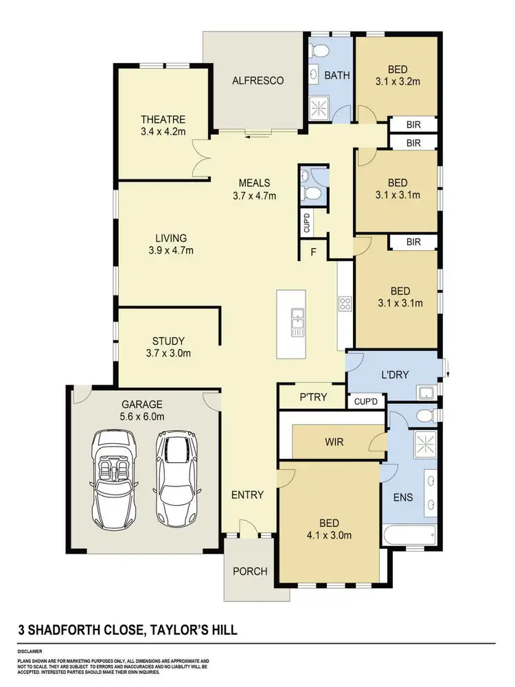 Floorplan of Homely house listing, 3 Shadforth Close, Taylors Hill VIC 3037
