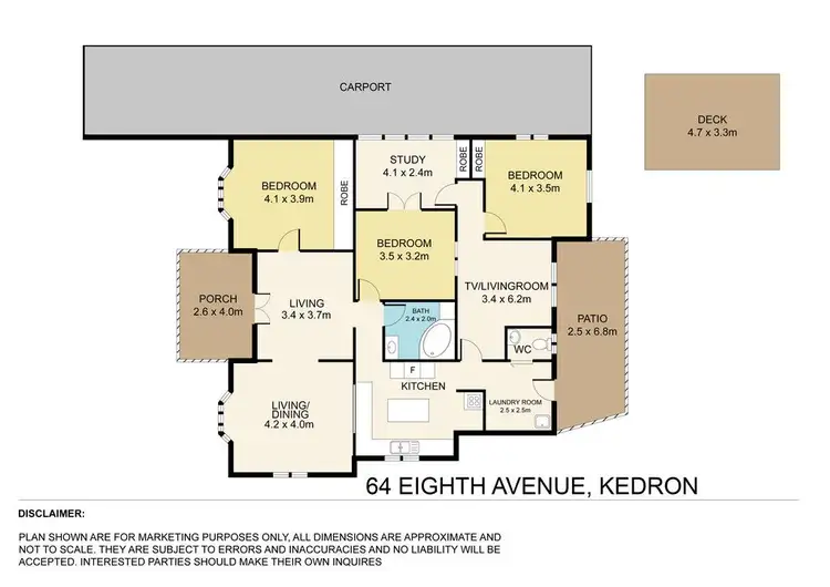 Floorplan of Homely house listing, 64 Eighth Avenue, Kedron QLD 4031