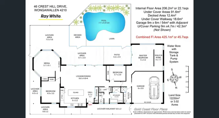Floorplan of Homely house listing, 46 Crest Hill Drive, Wongawallan QLD 4210