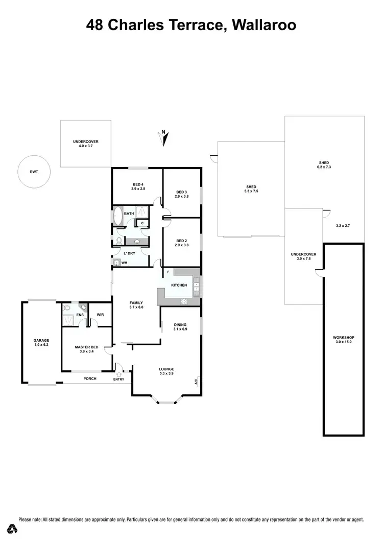 Floorplan of Homely house listing, 48 Charles Terrace, Wallaroo SA 5556