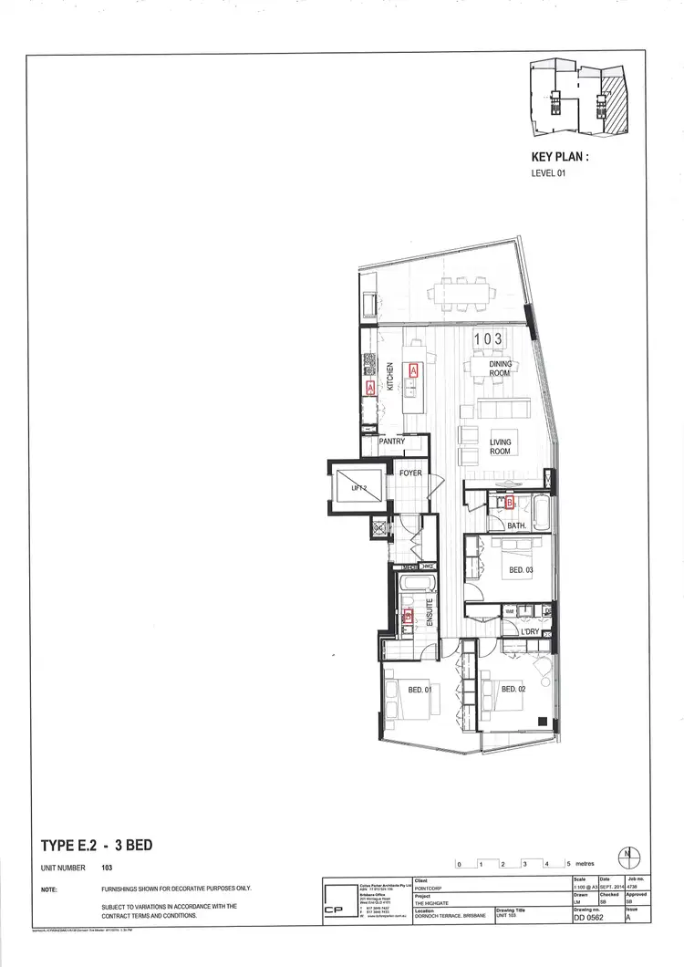 Floorplan of Homely apartment listing, 103/180 Dornoch Terrace, Highgate Hill QLD 4101