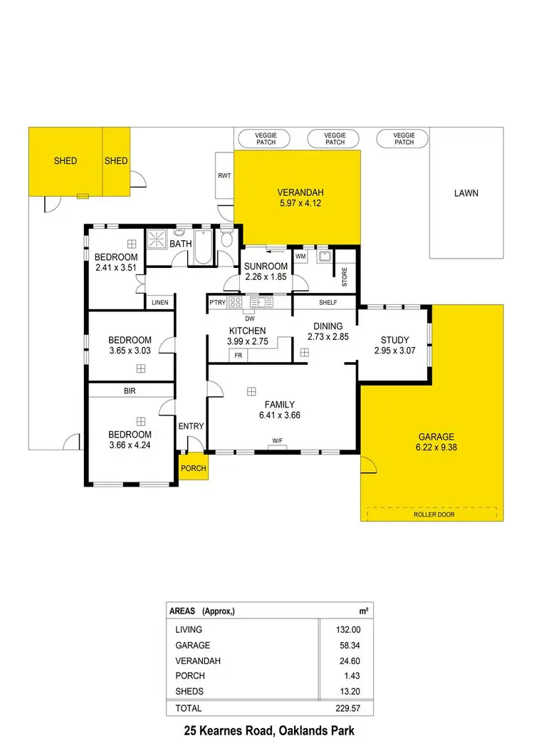 Floorplan of Homely house listing, 25 Kearnes Road, Oaklands Park SA 5046