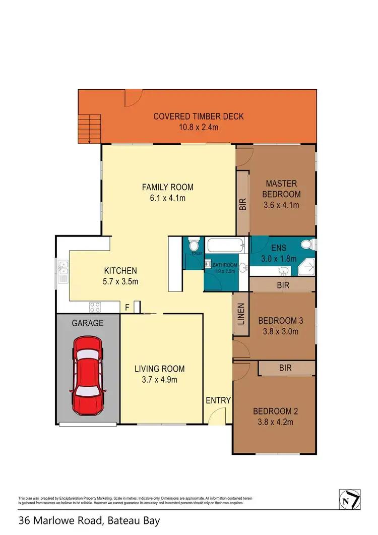 Floorplan of Homely house listing, 36 Marlowe Road, Bateau Bay NSW 2261