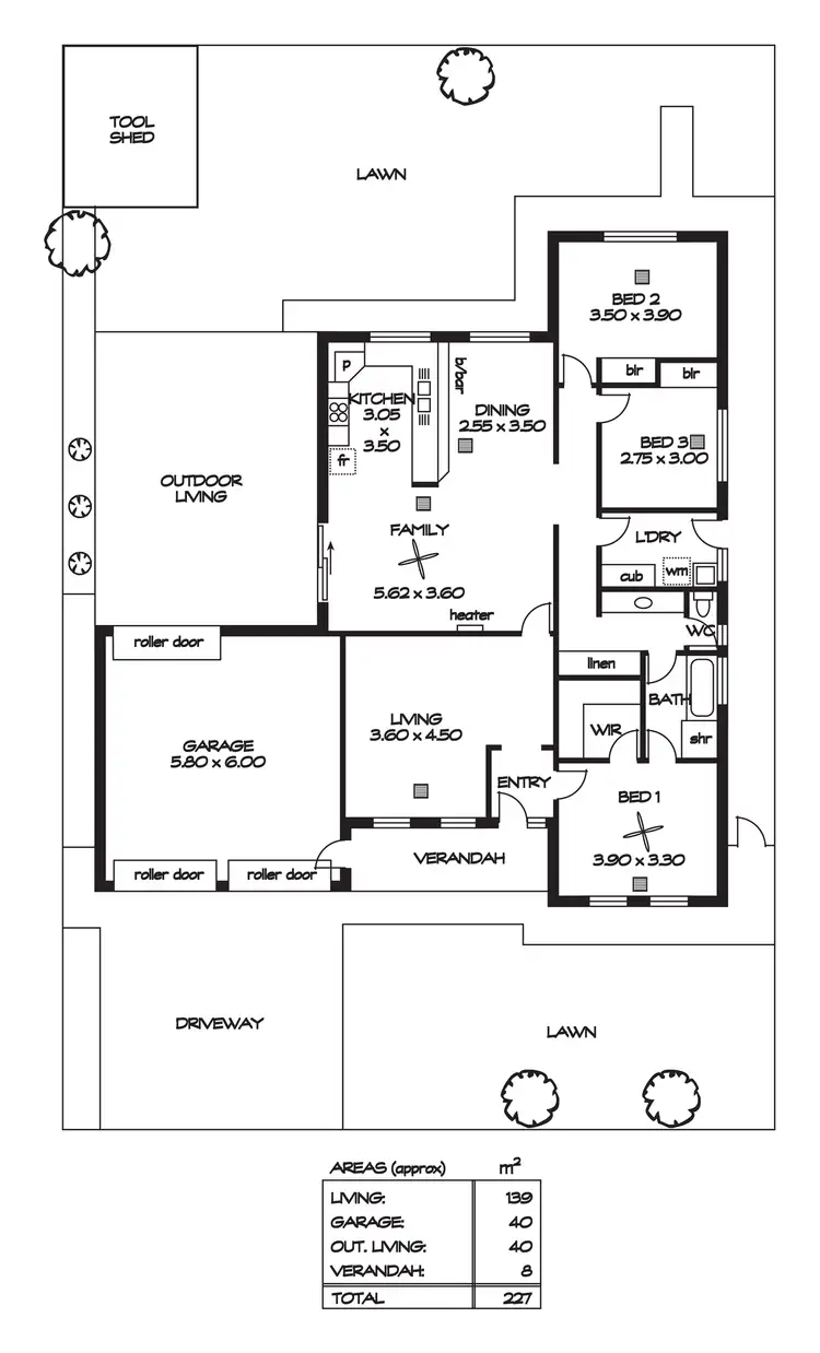 Floorplan of Homely house listing, 33 Bowman Crescent, Enfield SA 5085