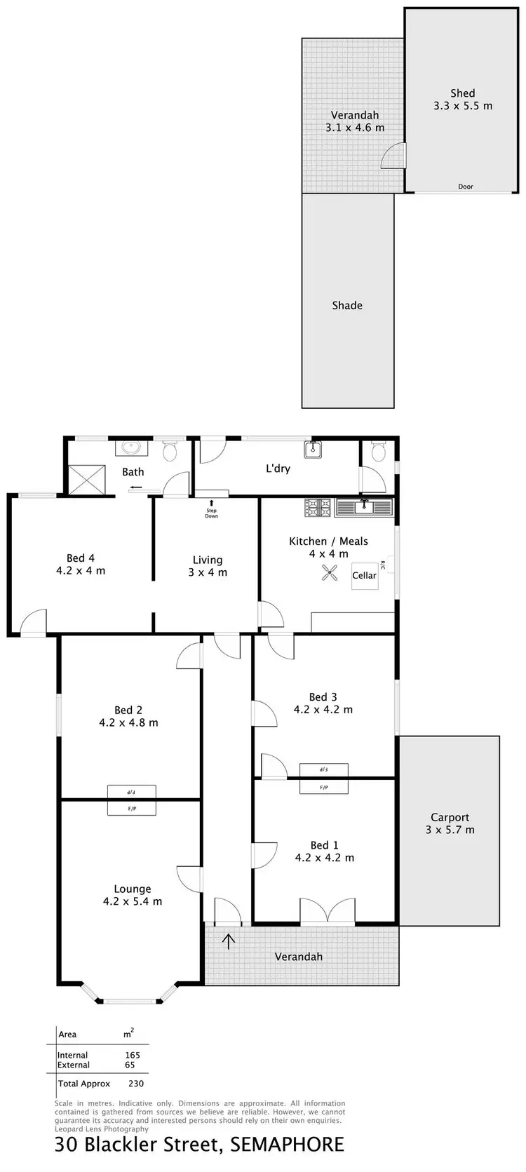 Floorplan of Homely house listing, 30 Blackler Street, Semaphore SA 5019