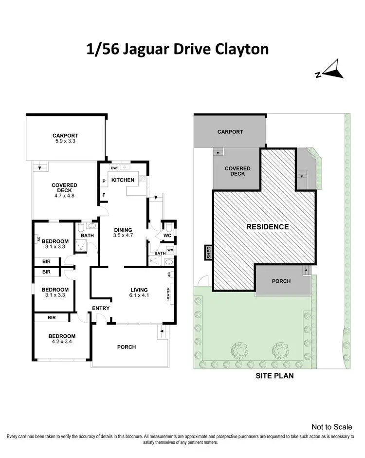 Floorplan of Homely unit listing, 1/56 Jaguar Drive, Clayton VIC 3168