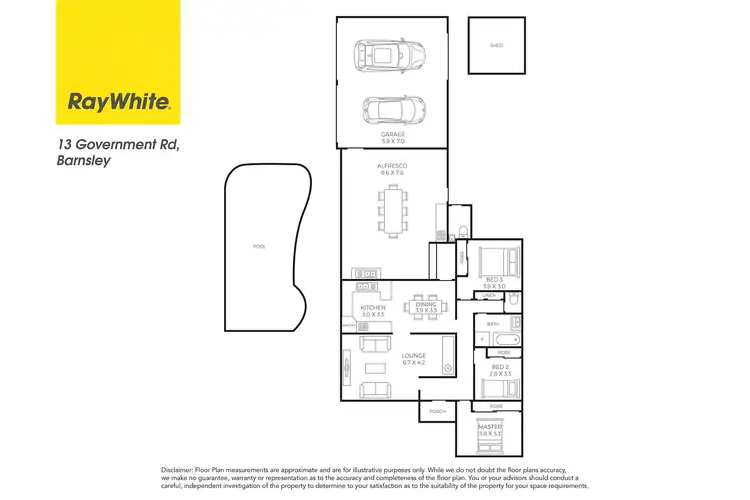 Floorplan of Homely house listing, 13 Government Road, Barnsley NSW 2278