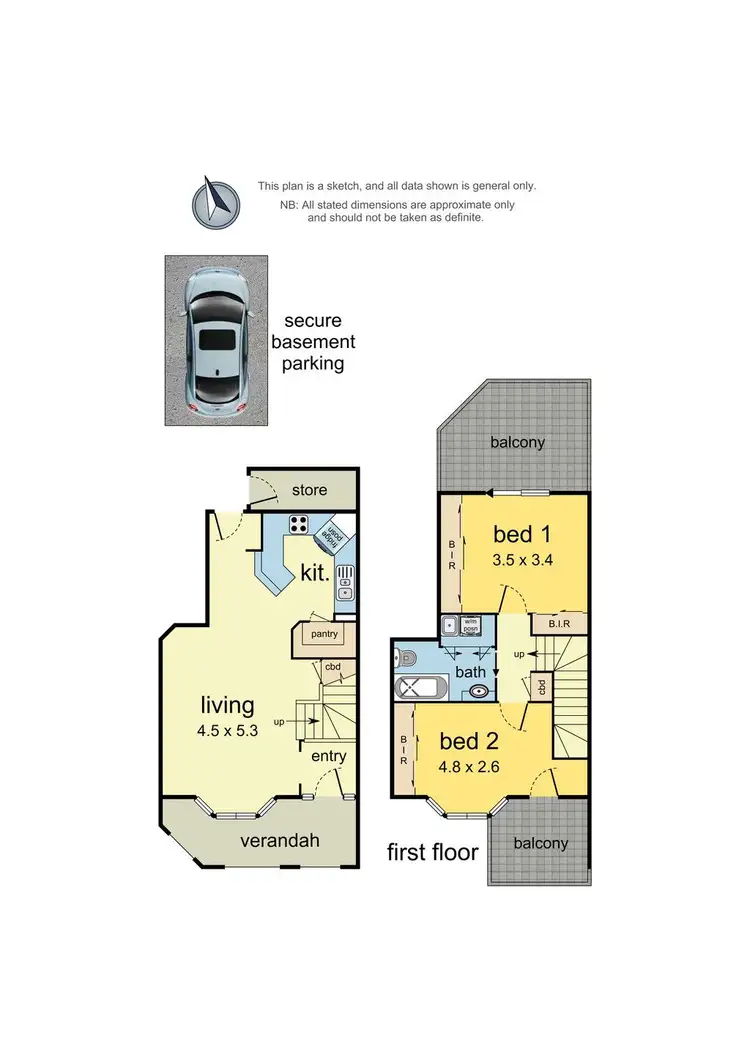 Floorplan of Homely apartment listing, U66/13-15 HEWISH Road, Croydon VIC 3136