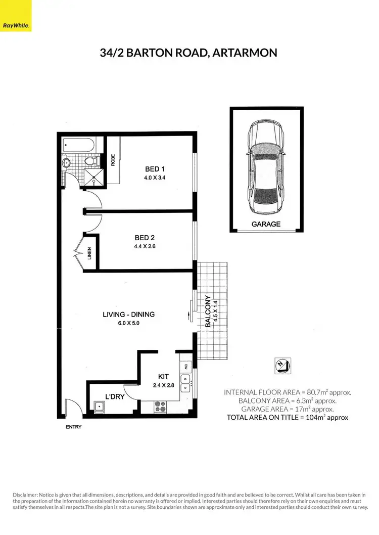 Floorplan of Homely apartment listing, 34/2 Barton Road, Artarmon NSW 2064