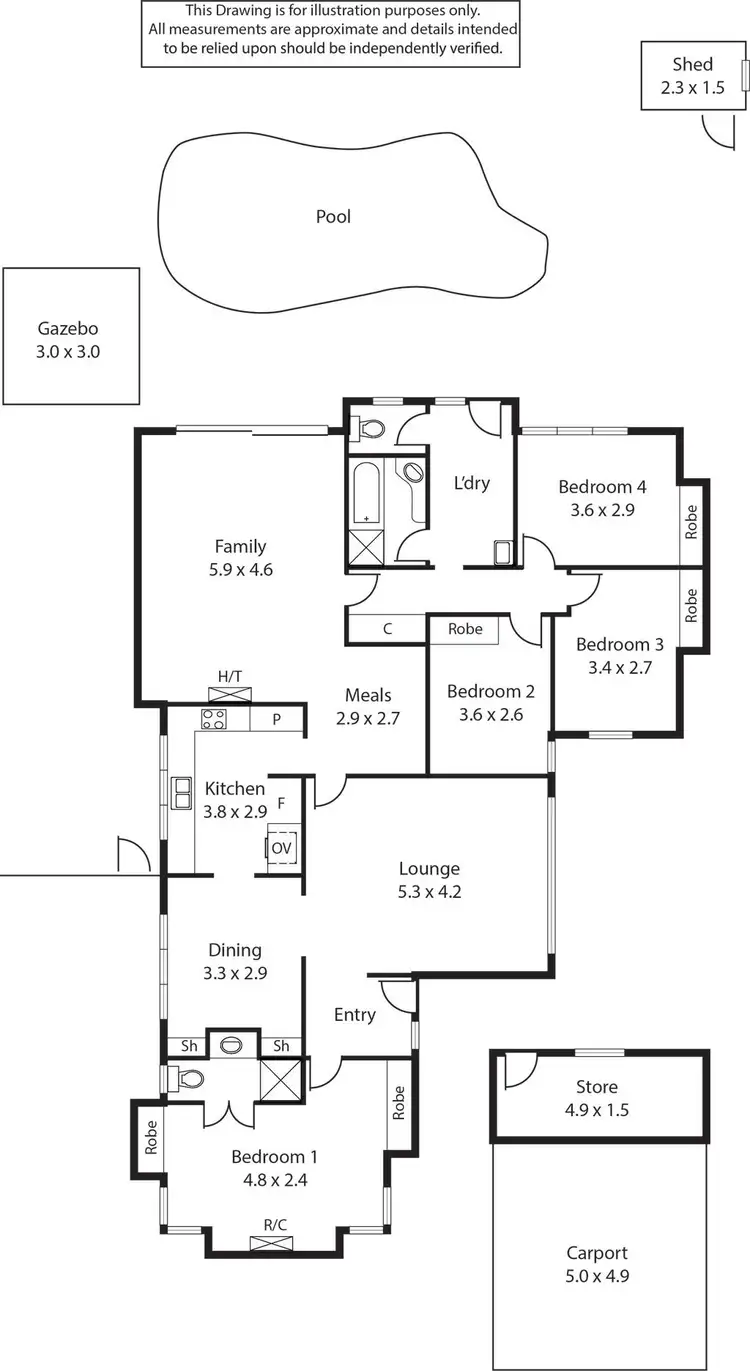 Floorplan of Homely house listing, 1 Miami Avenue, West Beach SA 5024