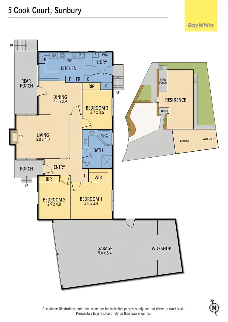 Floorplan of Homely house listing, 5 Cook Court, Sunbury VIC 3429