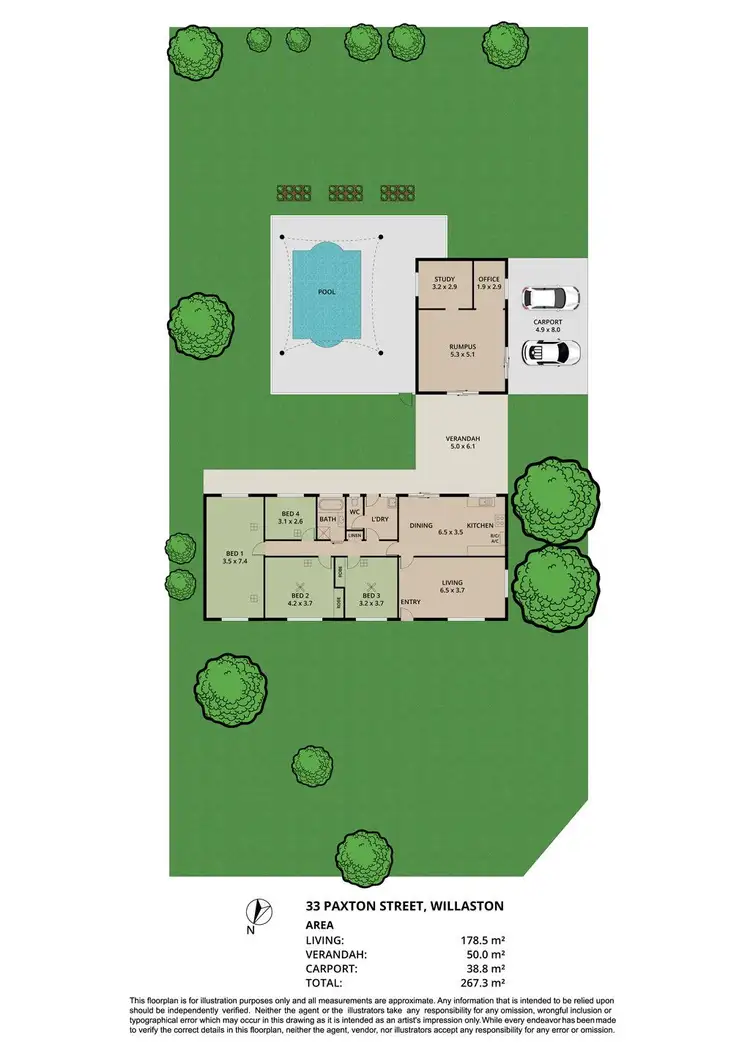 Floorplan of Homely house listing, 33 Paxton Street, Willaston SA 5118