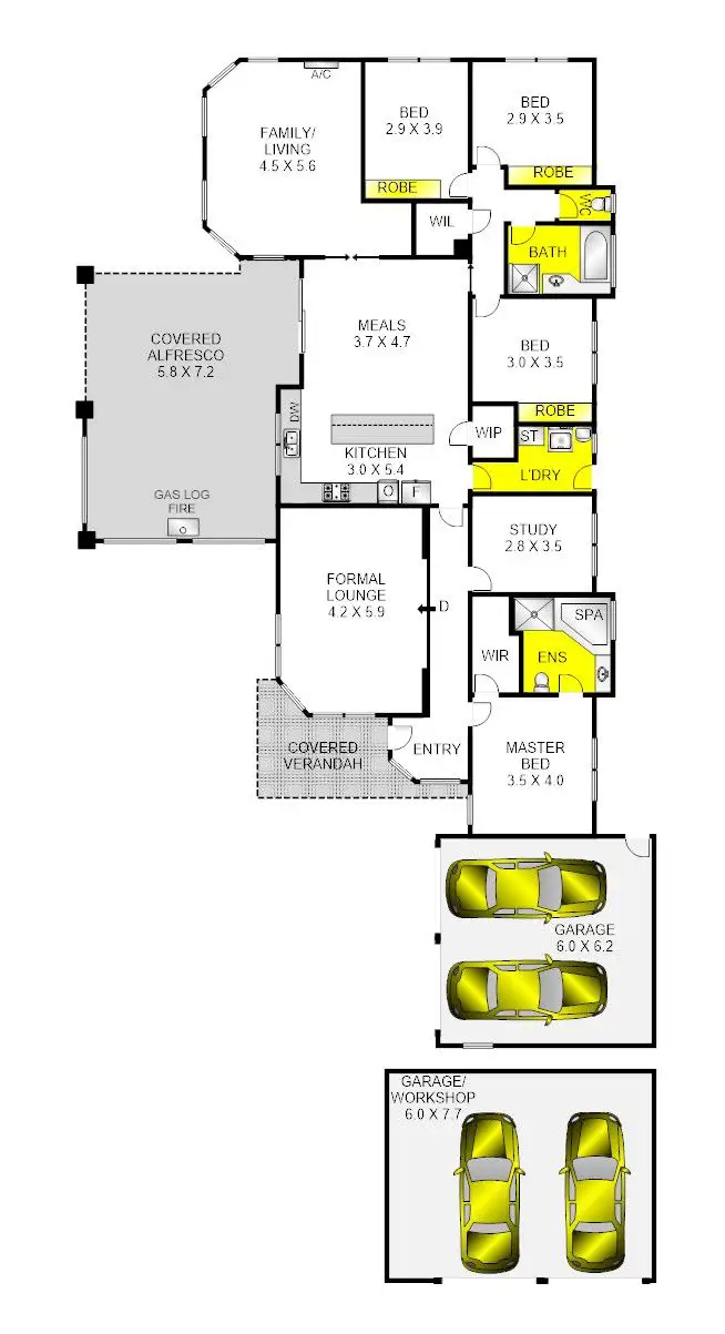 Floorplan of Homely house listing, 15 Ingrid Place, Lara VIC 3212