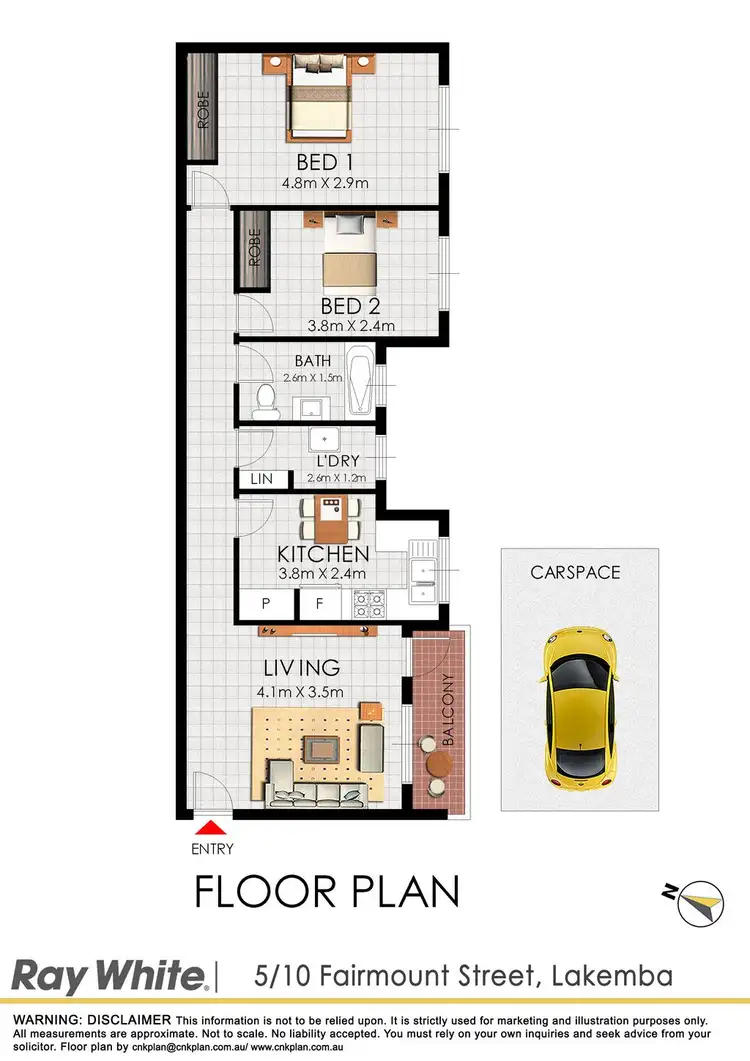 Floorplan of Homely unit listing, 5/10 Fairmount Street,, Lakemba NSW 2195