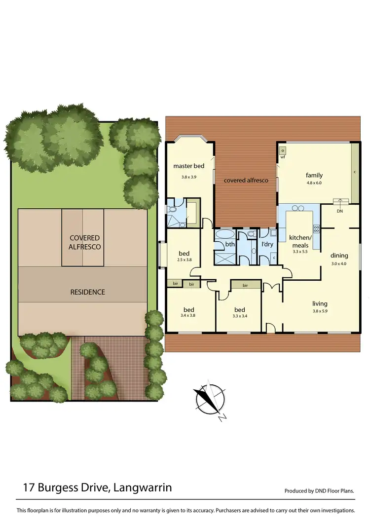 Floorplan of Homely house listing, 17 Burgess Drive, Langwarrin VIC 3910