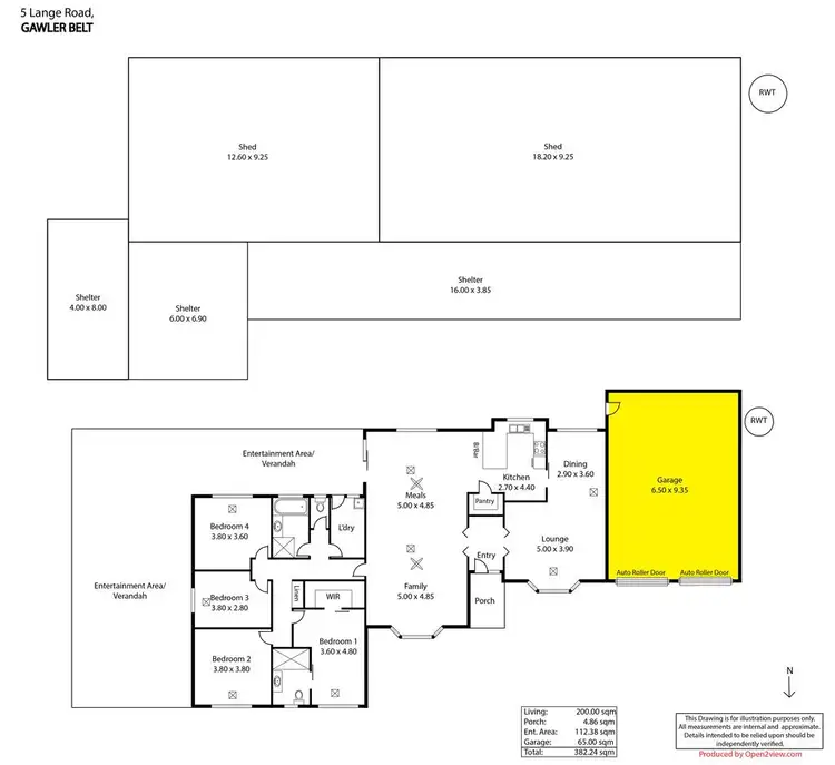 Floorplan of Homely house listing, 3-5 Lange Road, Gawler Belt SA 5118