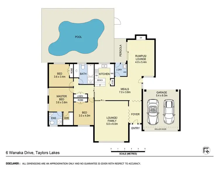 Floorplan of Homely house listing, 6 Wanaka Drive, Taylors Lakes VIC 3038