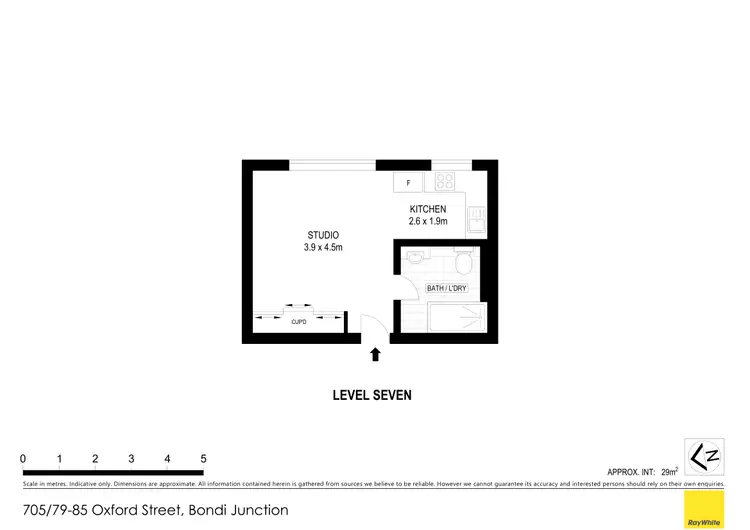 Floorplan of Homely apartment listing, 705/79-85 Oxford Street, Bondi Junction NSW 2022