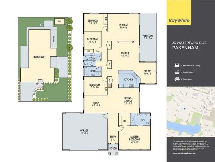 Floorplan of Homely house listing, 23 Waterford Rise, Pakenham VIC 3810