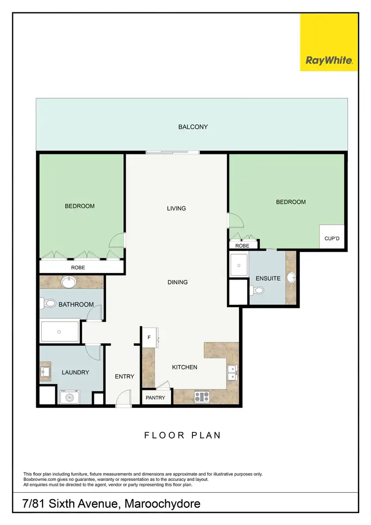Floorplan of Homely unit listing, 7/81 Sixth Avenue, Maroochydore QLD 4558