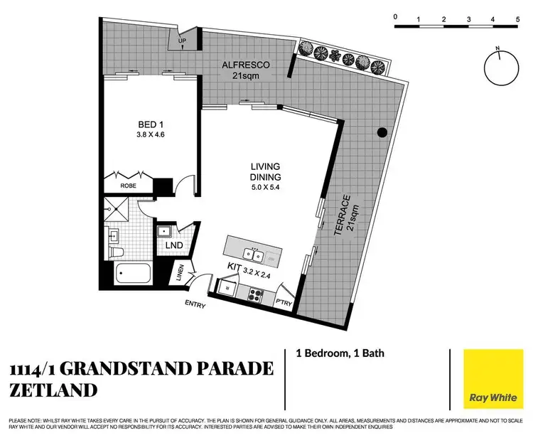 Floorplan of Homely apartment listing, 1114/1 Grandstand Parade, Zetland NSW 2017
