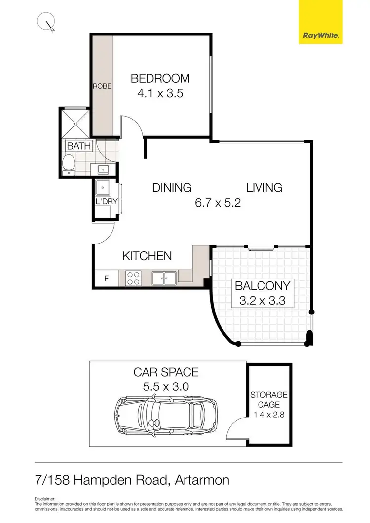 Floorplan of Homely house listing, 7/158 Hampden Road, Artarmon NSW 2064