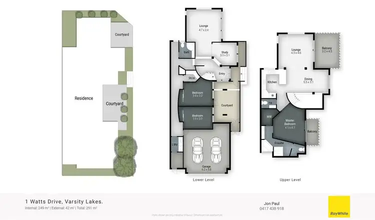 Floorplan of Homely house listing, 1 Watts Drive, Varsity Lakes QLD 4227