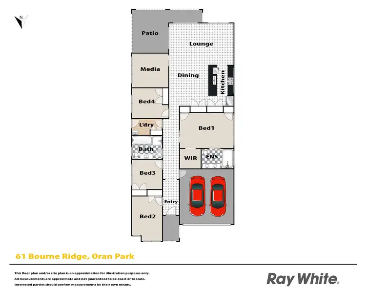Floorplan of Homely house listing, 61 Bourne Ridge, Oran Park NSW 2570