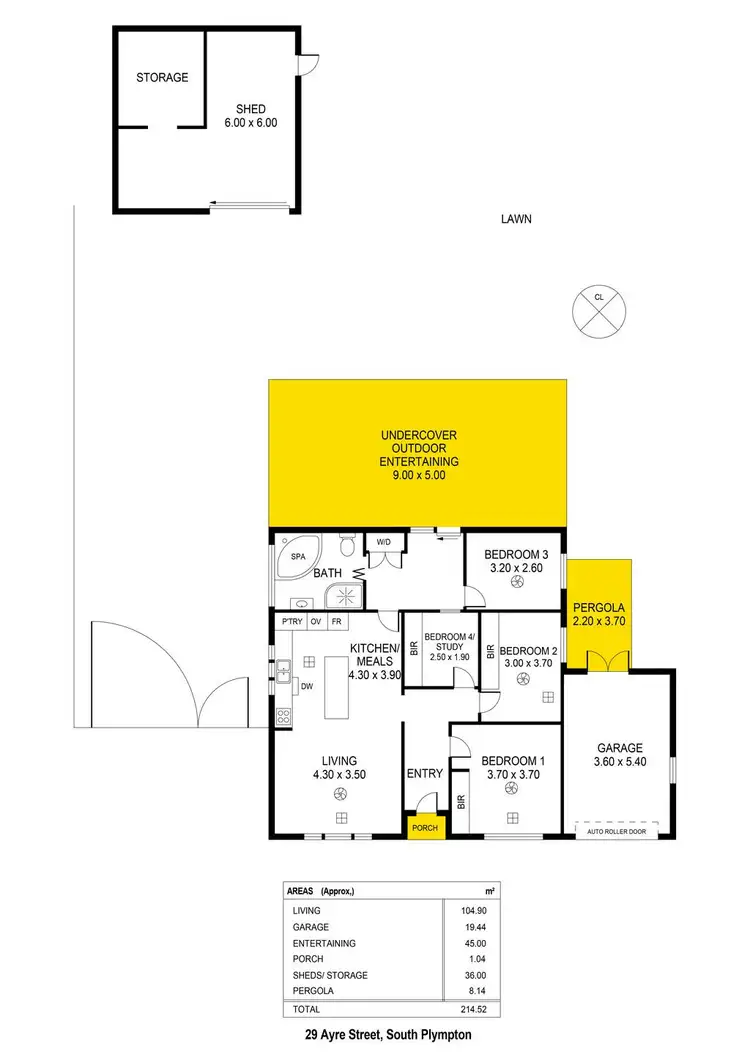 Floorplan of Homely house listing, 29 Ayre Street, South Plympton SA 5038