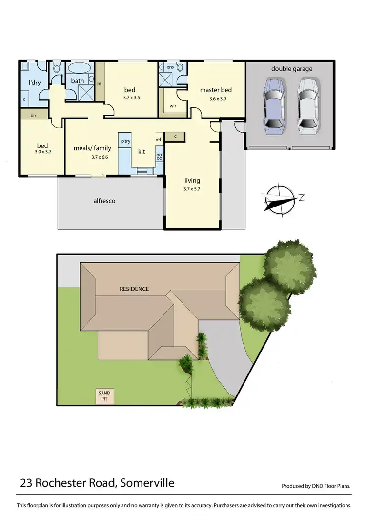 Floorplan of Homely house listing, 23 Rochester Road, Somerville VIC 3912