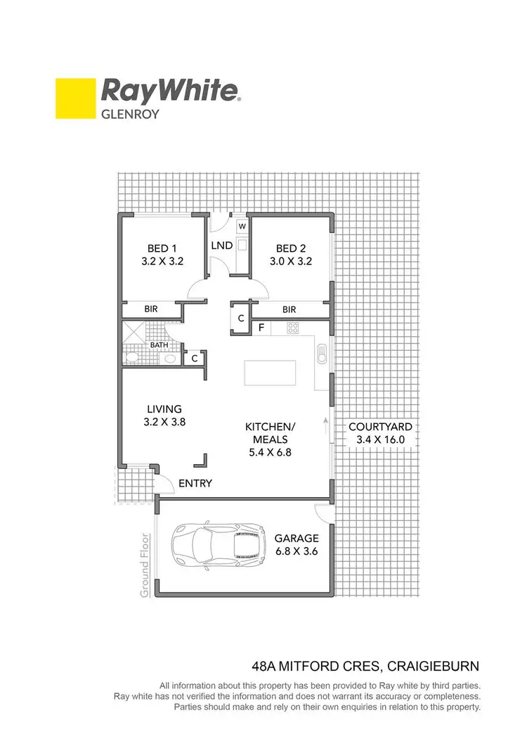 Floorplan of Homely unit listing, 48A Mitford Crescent, Craigieburn VIC 3064
