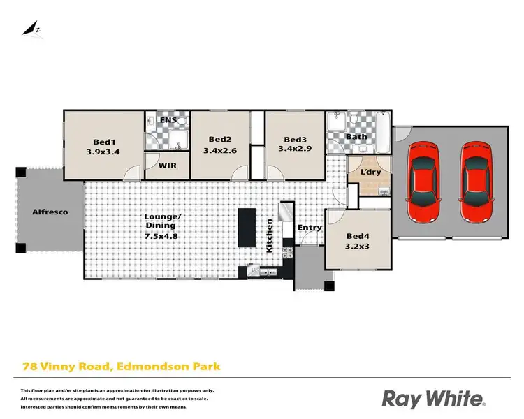 Floorplan of Homely house listing, 78 Vinny Road, Edmondson Park NSW 2174
