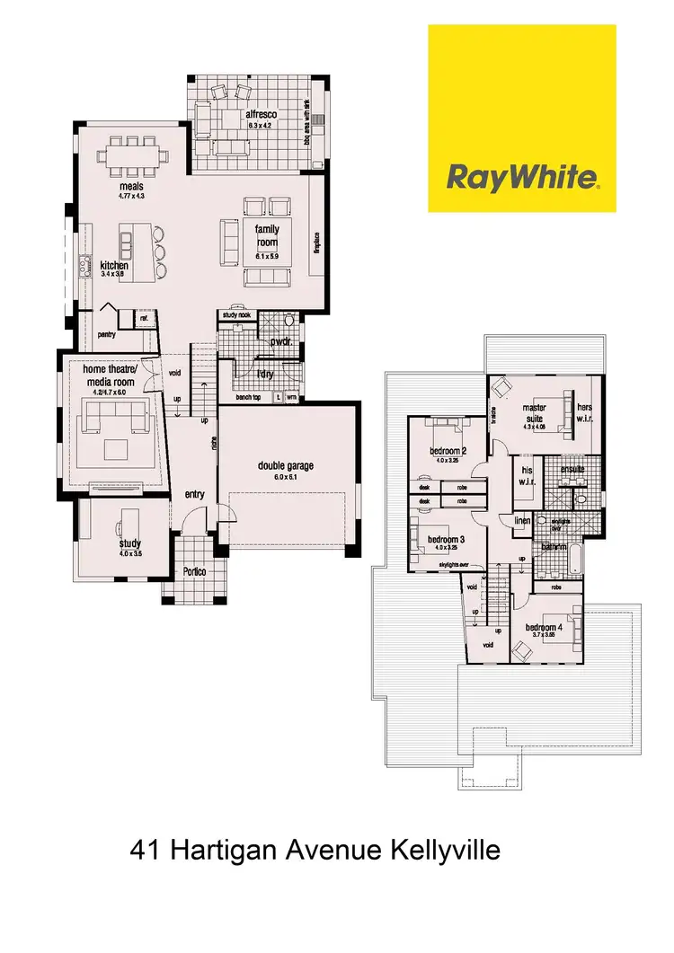 Floorplan of Homely house listing, 41 Hartigan Avenue, Kellyville NSW 2155