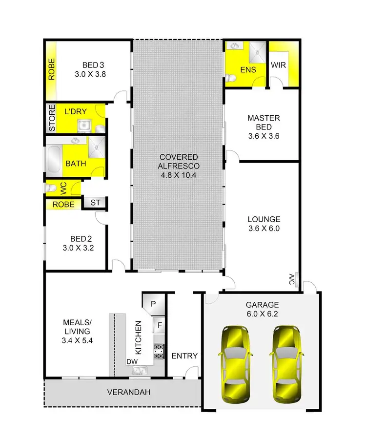 Floorplan of Homely house listing, 12 Lipizzaner Court, Highton VIC 3216