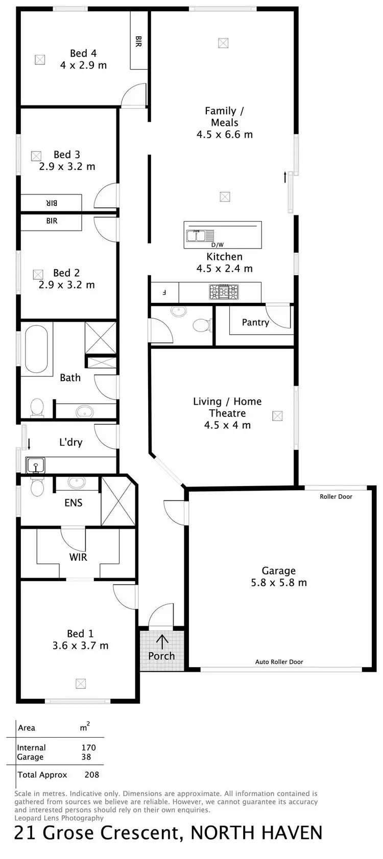 Floorplan of Homely house listing, 21 Grose Crescent, North Haven SA 5018