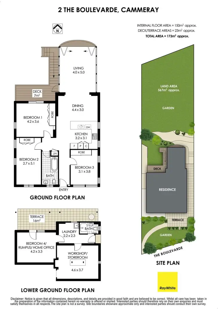 Floorplan of Homely house listing, 2 The Boulevarde, Cammeray NSW 2062