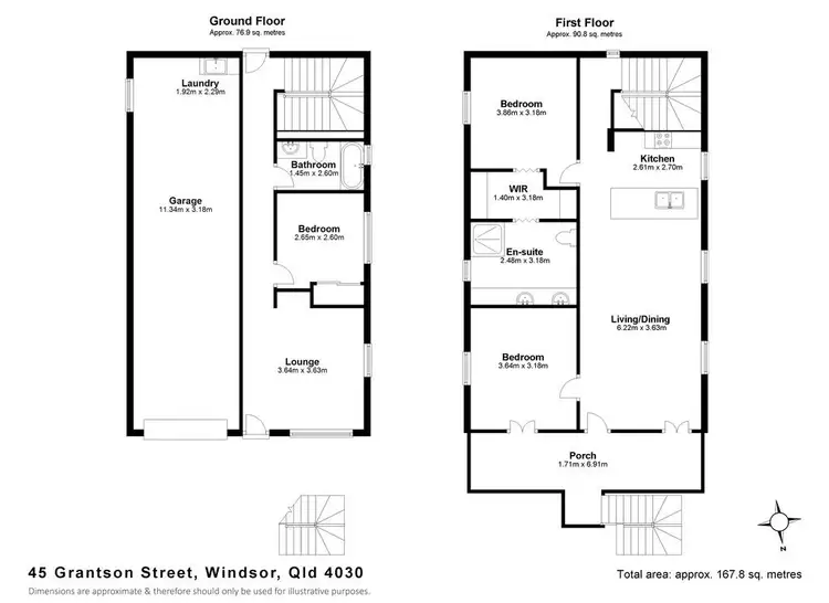Floorplan of Homely house listing, 45 Grantson Street, Windsor QLD 4030