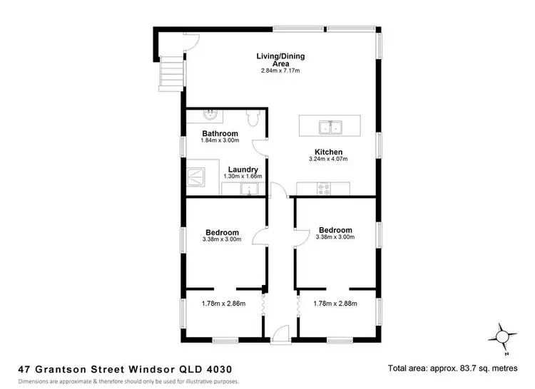 Floorplan of Homely house listing, 47 Grantson Street, Windsor QLD 4030