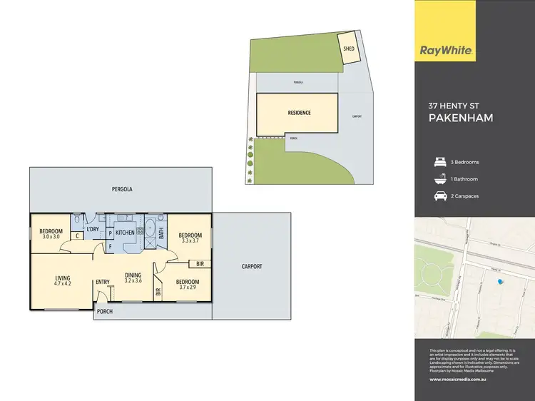 Floorplan of Homely house listing, 37 Henty Street, Pakenham VIC 3810