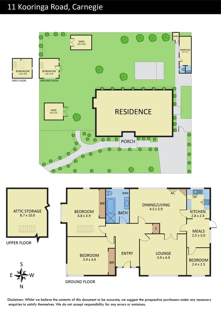 Floorplan of Homely house listing, 11 Kooringa Road, Carnegie VIC 3163