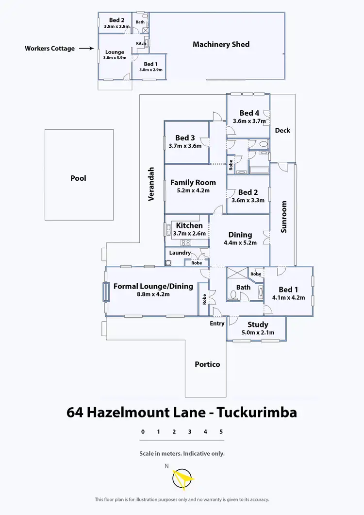Floorplan of Homely rural property listing, 64 Hazelmount Lane, Tuckurimba NSW 2480