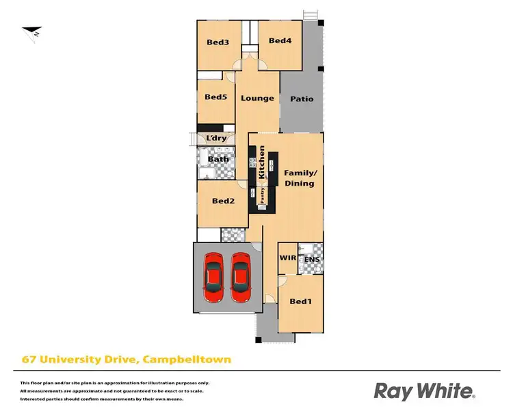 Floorplan of Homely house listing, 67 University Drive, Campbelltown NSW 2560