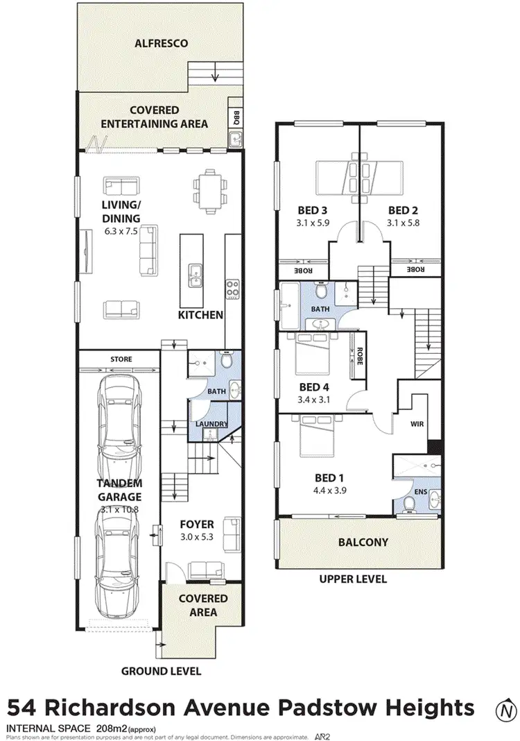 Floorplan of Homely house listing, 54A Richardson Avenue, Padstow Heights NSW 2211