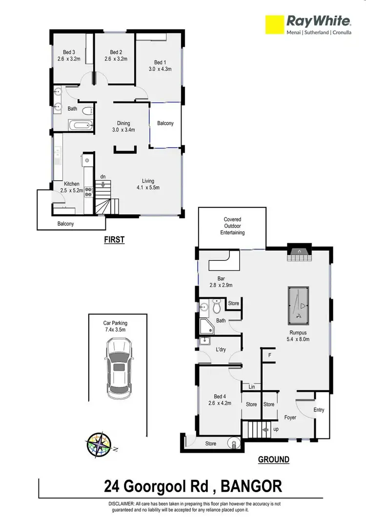 Floorplan of Homely house listing, 24 Goorgool Road, Bangor NSW 2234