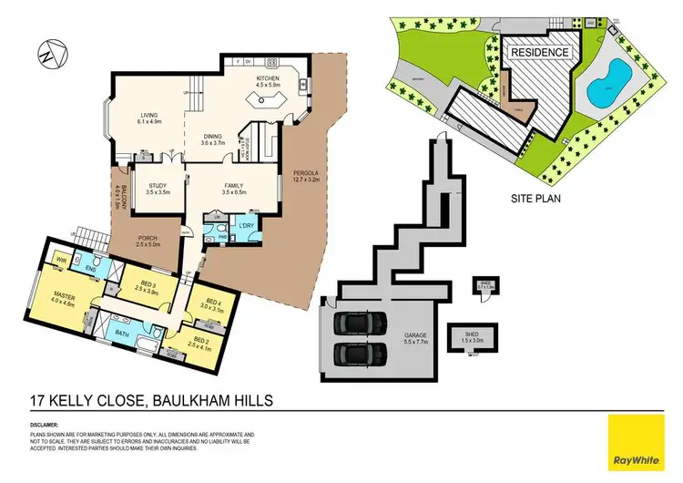 Floorplan of Homely house listing, 17 Kelly Close, Baulkham Hills NSW 2153
