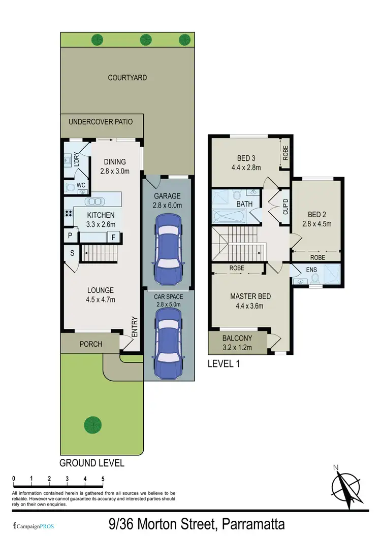 Floorplan of Homely townhouse listing, 9/36-40 Morton Street, Parramatta NSW 2150