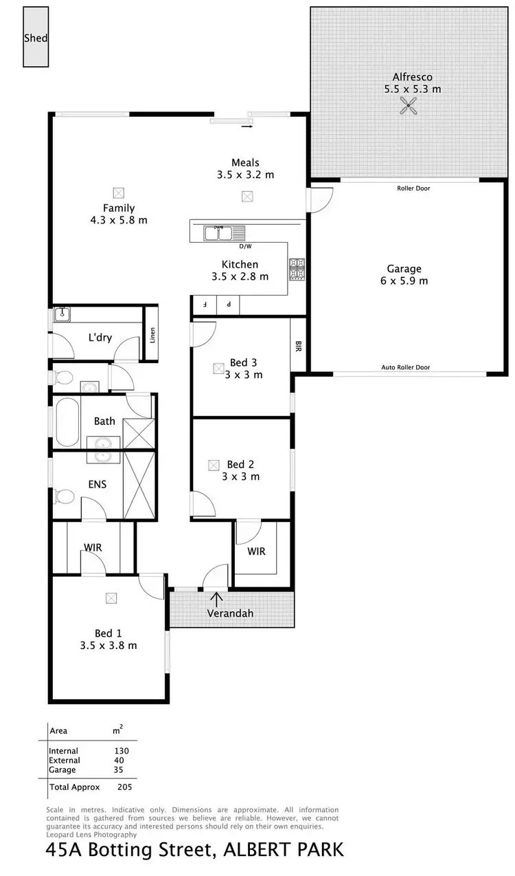 Floorplan of Homely house listing, 45A Botting Street, Albert Park SA 5014